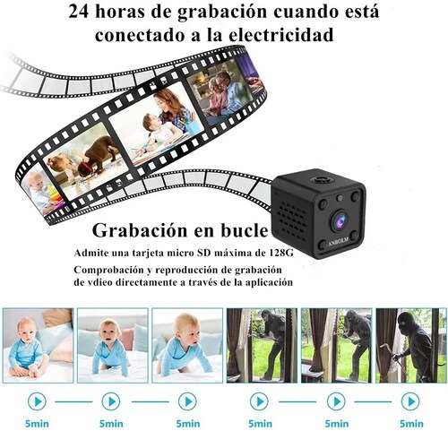 Mini Camara Espia Wifi Seguridad Inalambricas Camuflada1080