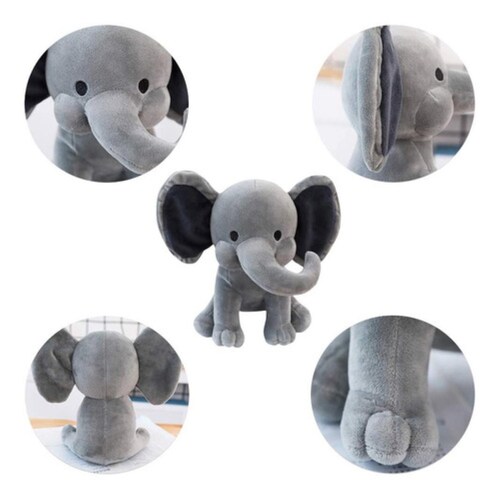 Elefante De Peluche Para Hora De Dormir De Niños Gris