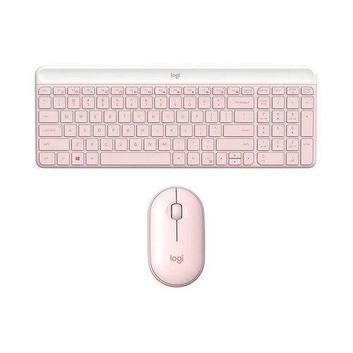 Kit 2 En 1 Wifi Logitech MK470  Español 920-011312 Rosa .
