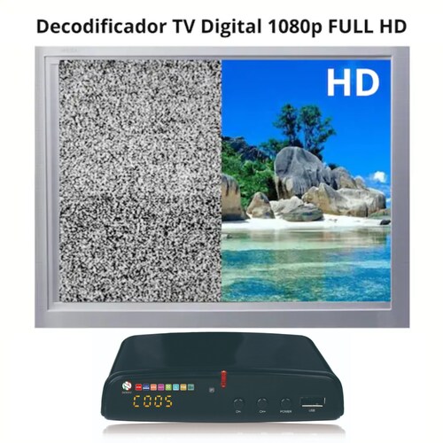 Convertidor 03 Decodificador Digital Señal Analoga Hd + Antena Incluye –
