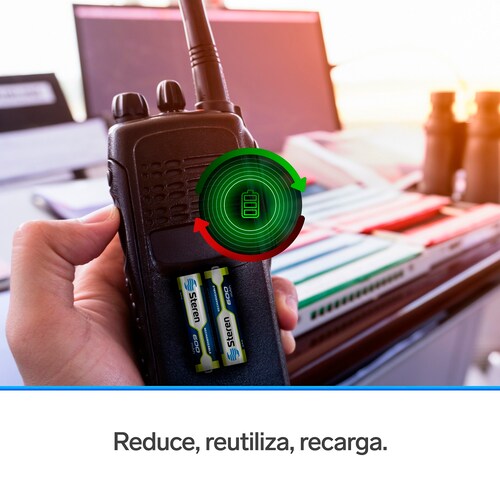 Paquete de 4 pilas recargables "AAA" NiMH 600 mAh 