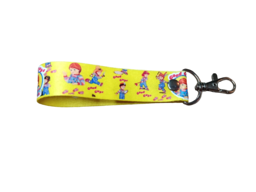 Lanyard Chucky, Llavero chico, cinta para credencial, porta gafete, Cinta llaves, Marca Bisonte.