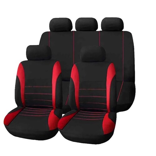 Juego De Fundas Para 5 Asientos De Automóvil, 9 Piezas Rojo