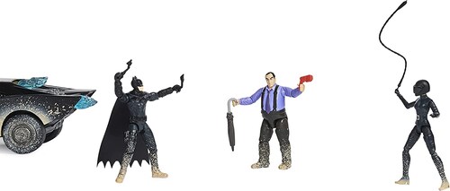 Ultimate Batman Set Con 3 Personajes Y Batimovil