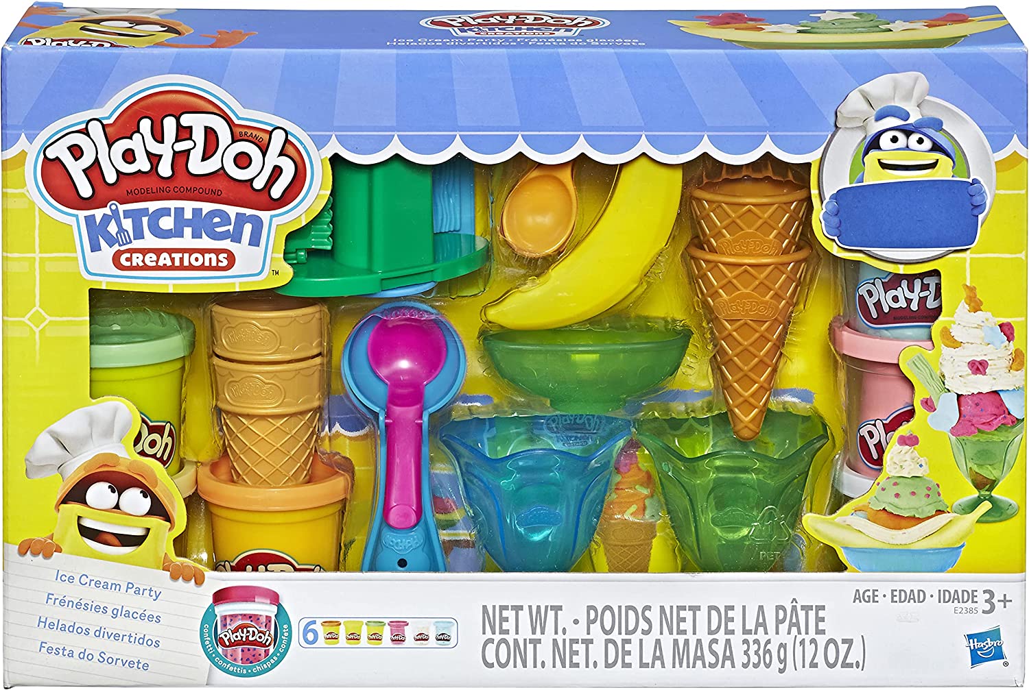 Juego play outlet doh fabrica helados