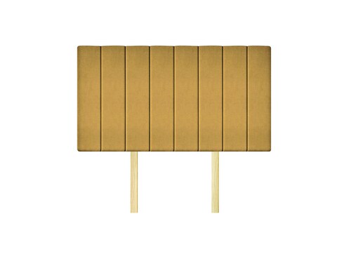 Cabecera King Size Moderna Económica Msi 2 Cojines - Mostaza.