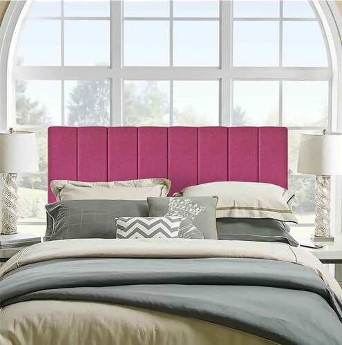 Cabecera King Size Moderna Económica Msi 2 Cojines - Fucsia.