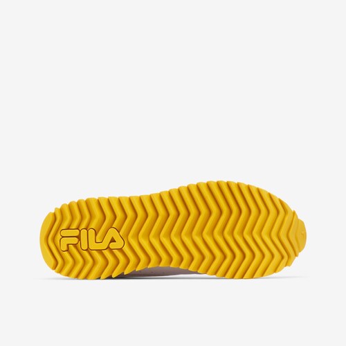 Tenis Fila Orbit Stripe Blanco Amarillo Rojo de Dama Original.