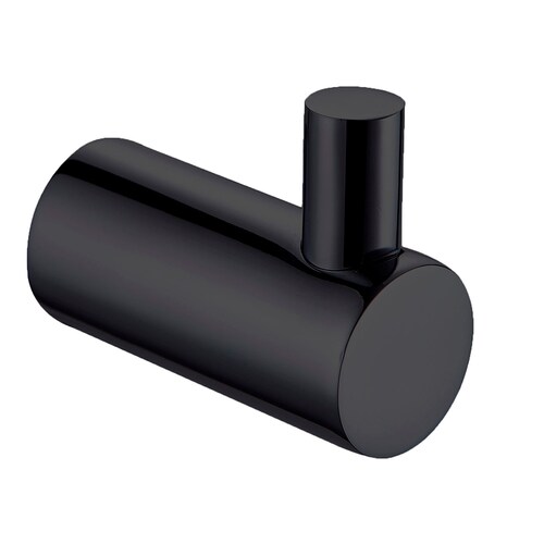 Juego De Baño 7 Piezas Con Barra Doble Negro Mate De Lujo 