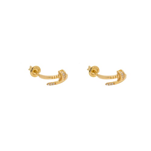 Arete Tornillo Oro 14 Kilates.