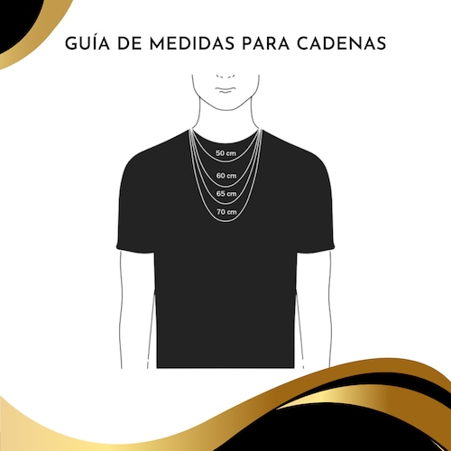 Cadena de plata para hombre cubana barbada con corte de diamante y doble vista, Incluye certificado