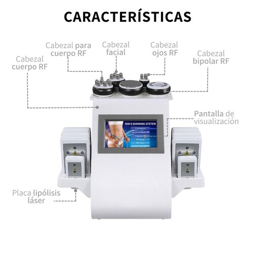 Maquina Ultrasónica De Radiofrecuencia Y Cavitación 6 En 1