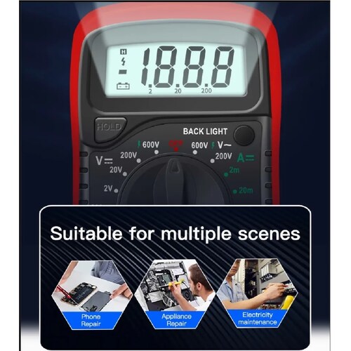 Multimetro Lcd Digital Voltimetro Profesional Xl830
