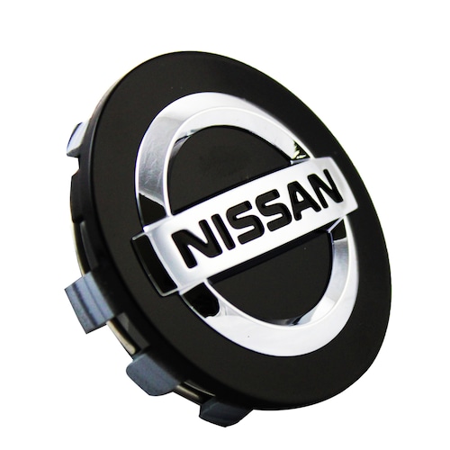Tapon Central Negro Para Rin Aluminio Original Nissan.