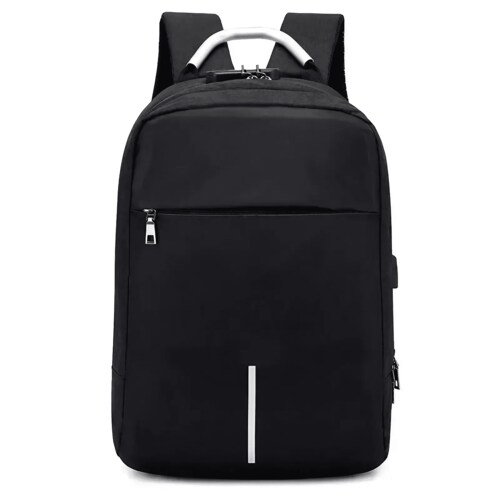  Mochila Antirrobo Con Carga USB Boclier Backpack 20 Litros color negro