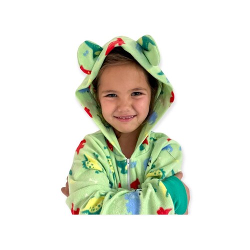 Pijama Mameluco Niño Niña Suave Cómodo Caliente Dinosaurio Lyndo  