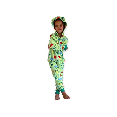 Pijama Mameluco Niño Niña Suave Cómodo Caliente Dinosaurio Lyndo  