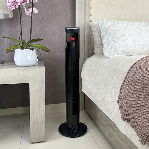 Ventilador de Torre con Control Remoto Oscilación 91.4 cm Beckon BV-9