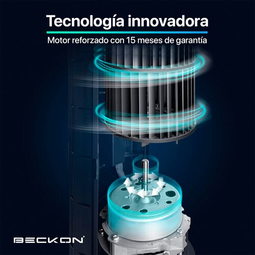 Ventilador de Torre con Control Remoto Oscilación 91.4 cm Beckon BV-9
