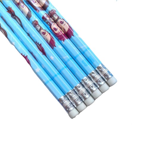 Paquete de 8 Lapices Lapiz Demons SLayer Papelería Escuela Moda Mujer Niño Niña Hombre