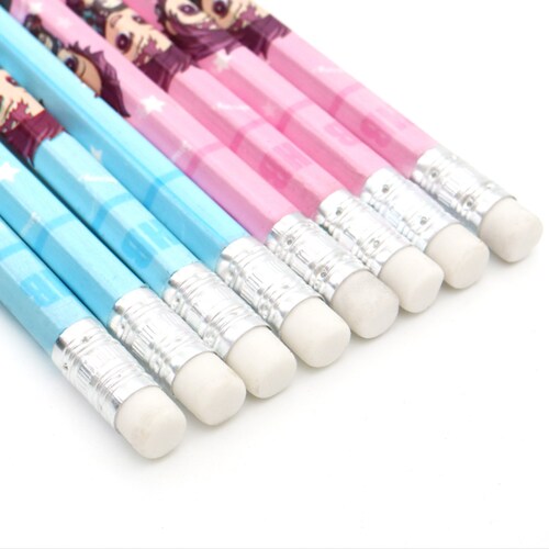 Paquete de 8 Lapices Lapiz Demons SLayer Papelería Escuela Moda Mujer Niño Niña Hombre