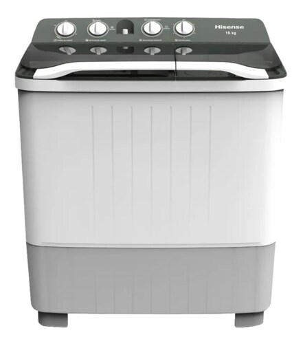 LAVADORA HISENSE WSA1604P 16KG DOS TINAS ALBY65.