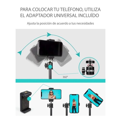 Tripie Metalico Grande 110 Cms Celular - Cámaras - 3 Niveles
