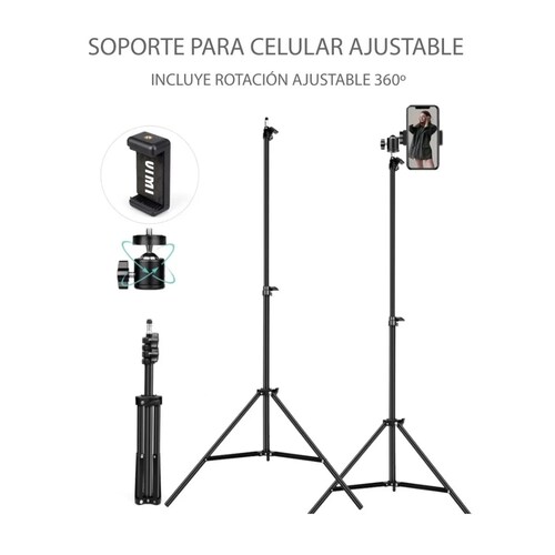 Tripie Metalico Grande 110 Cms Celular - Cámaras - 3 Niveles