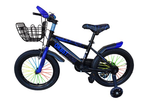 bicicleta para niños  tipo montaña rodada 16 con canasta rueditas y timbre .