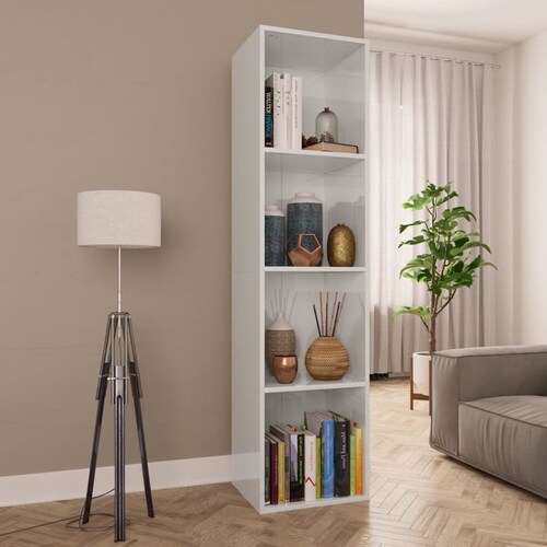 Mueble De Tv Y Librero 2 En 1 Blanco