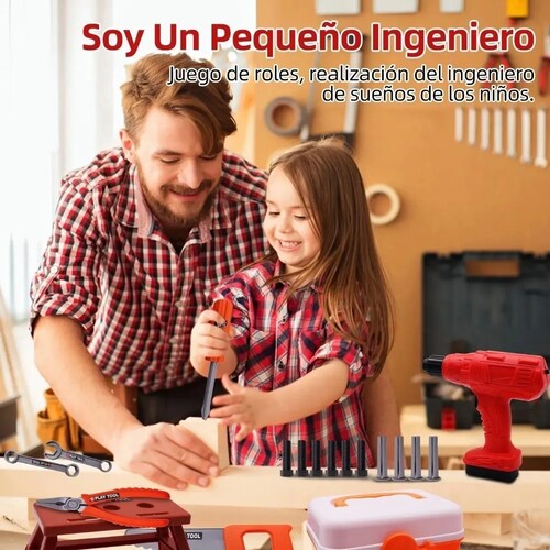 Kit De Herramientas De Reparación De Juguete Para Niños