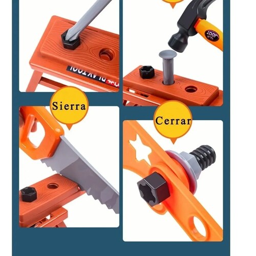 Kit De Herramientas De Reparación De Juguete Para Niños