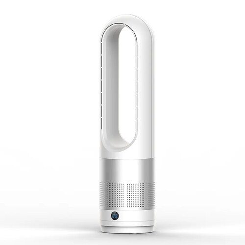 Ventilador sin aspas Meru, blanco/plata