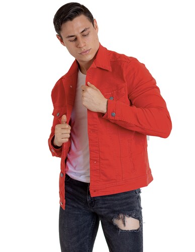 Chamarra Roja Indicum para Hombre