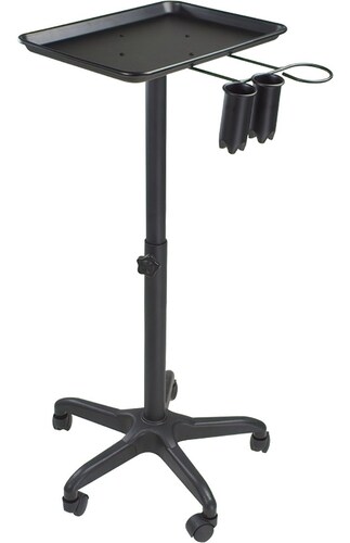 Mesa Auxiliar Peluqueria Studio Tatuaje Tattoo Barberia  Negra