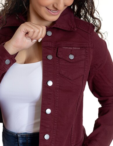 Chamarra Wine Indicum para Mujer