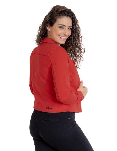 Chamarra Rosso Indicum para Mujer