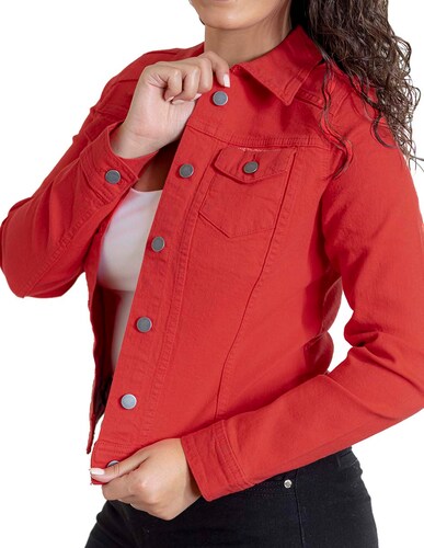 Chamarra Rosso Indicum para Mujer