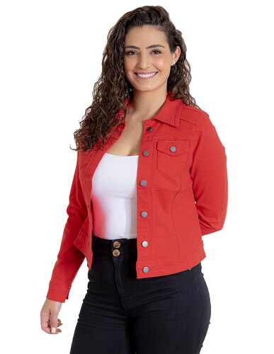 Chamarra Rosso Indicum para Mujer