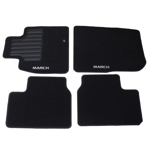 Tapetes De Uso Rudo Originales Nissan March 2020-2021.