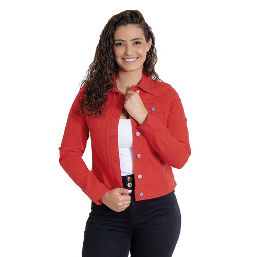 Chamarra Rosso Indicum para Mujer