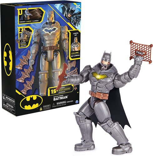 Batman Figura Battle Strike 15 Sonidos Luz 30 Cm Dc Spin Master.