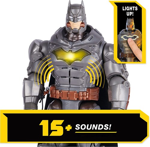 Batman Figura Battle Strike 15 Sonidos Luz 30 Cm Dc Spin Master.