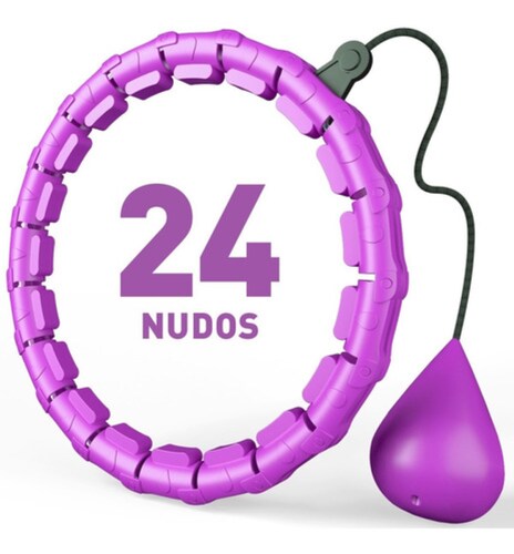 Aro Hula Hoop Entrenador Abdominal de Cintura Violeta
