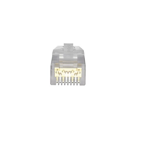 Panduit Conector Modular Cat 6a RJ-45 de 8 Posiciones, Transparente, 100 Piezas 