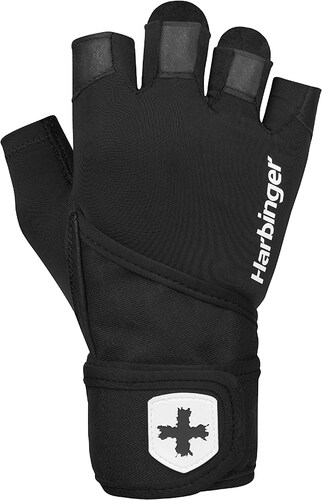 Guantes Muñequera Hombre Harbinger Gym Grip Wristwrap 10526