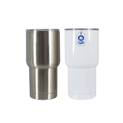 Vaso viajero de acero 20 oz. para sublimación (24 piezas)..