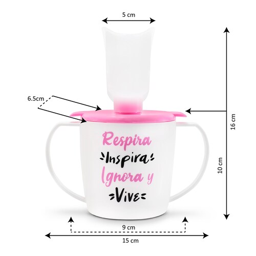 Taza Inhaladora Vapor Caliente Personal Sinusitis Congestion Gripa