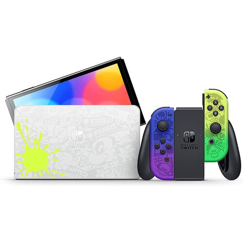 Consola Nintendo Switch Oled Modelo Splatoon 3 Special Edition Pantalla 7 pulgadas