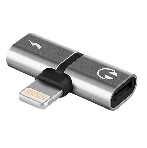 Adaptador Divisor Lightning Para iPhone iPad Audio Y Carga